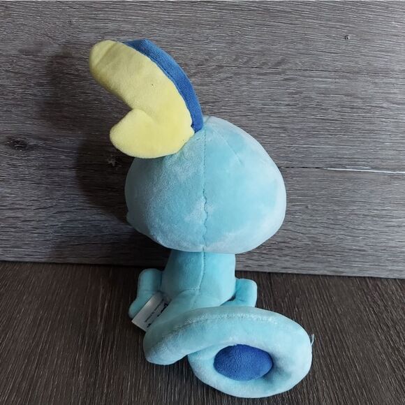 Pokemon 8" Blue and Yellow Sobble Plush - Picture 2 of 4